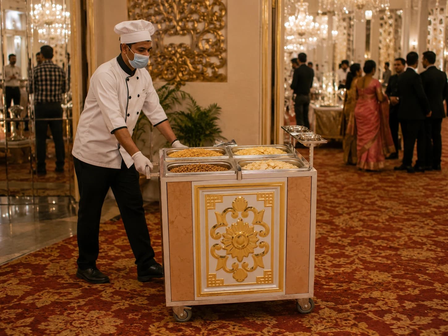 Snacks Trolley supplied by TentMart, Delhi