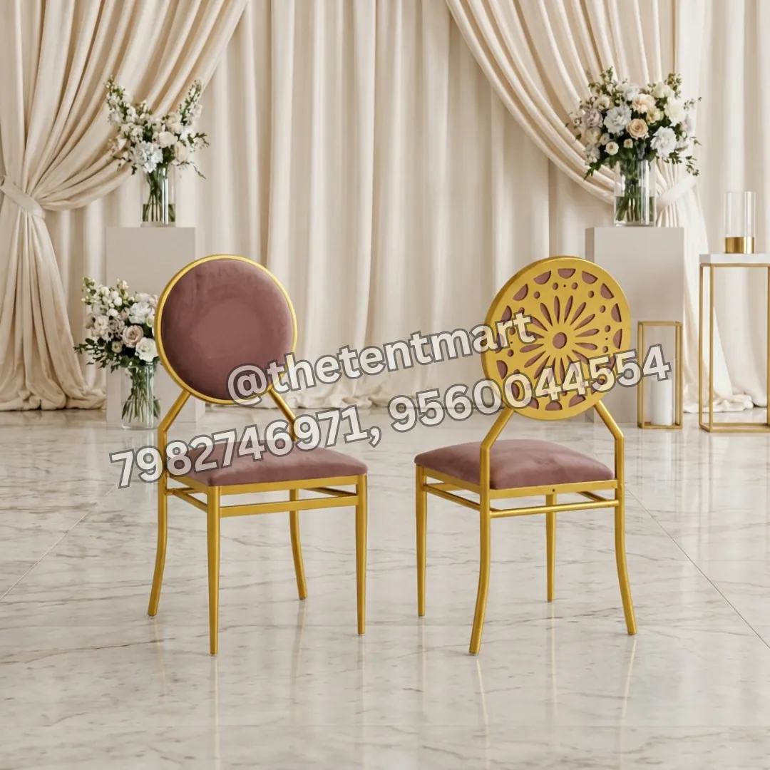 Beautiful Round Back Laser-Cut Banquet Chair with Cushion Back, product code BC-116