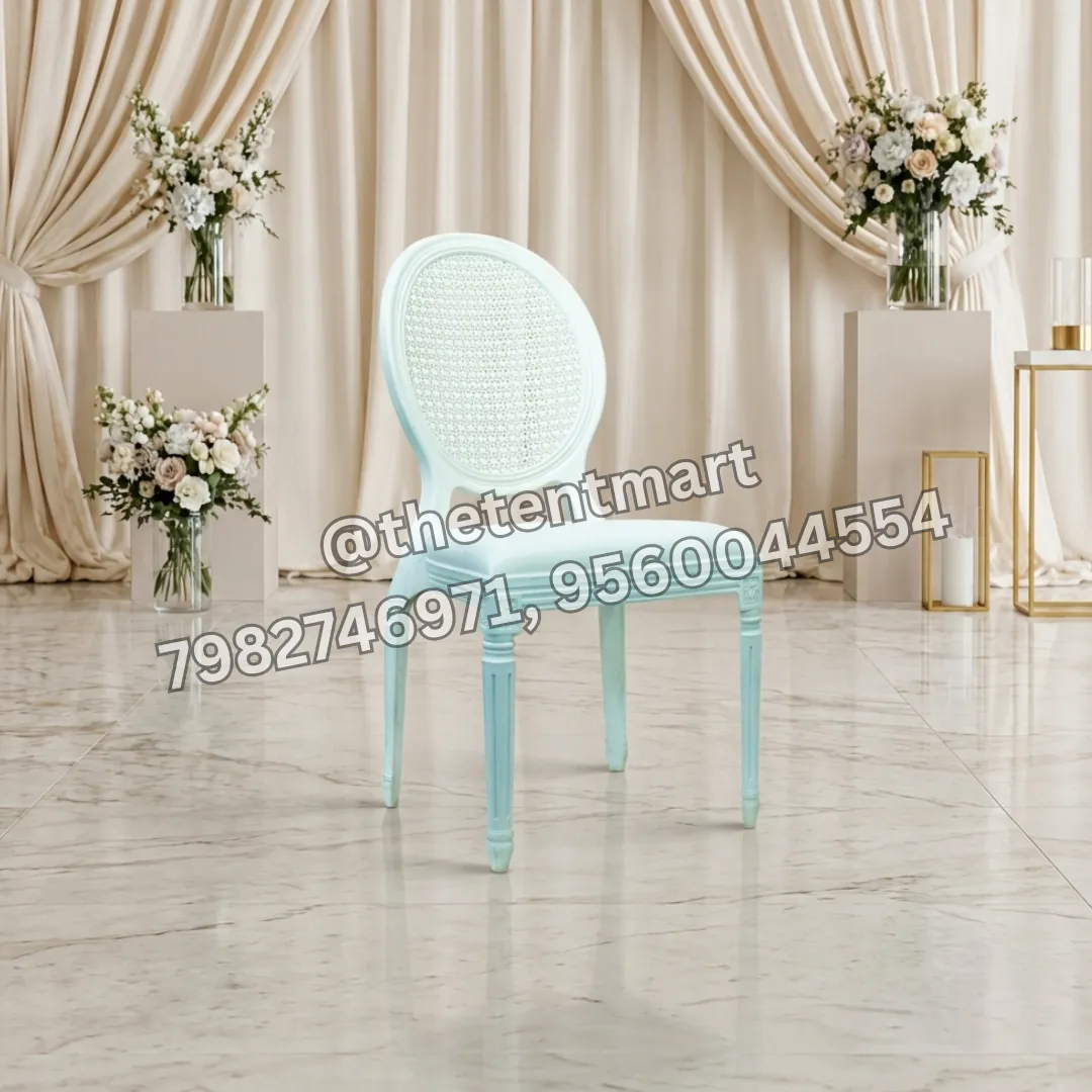 White Round Back Comfortable Banquet Chair with Cushion, product code BC-152A