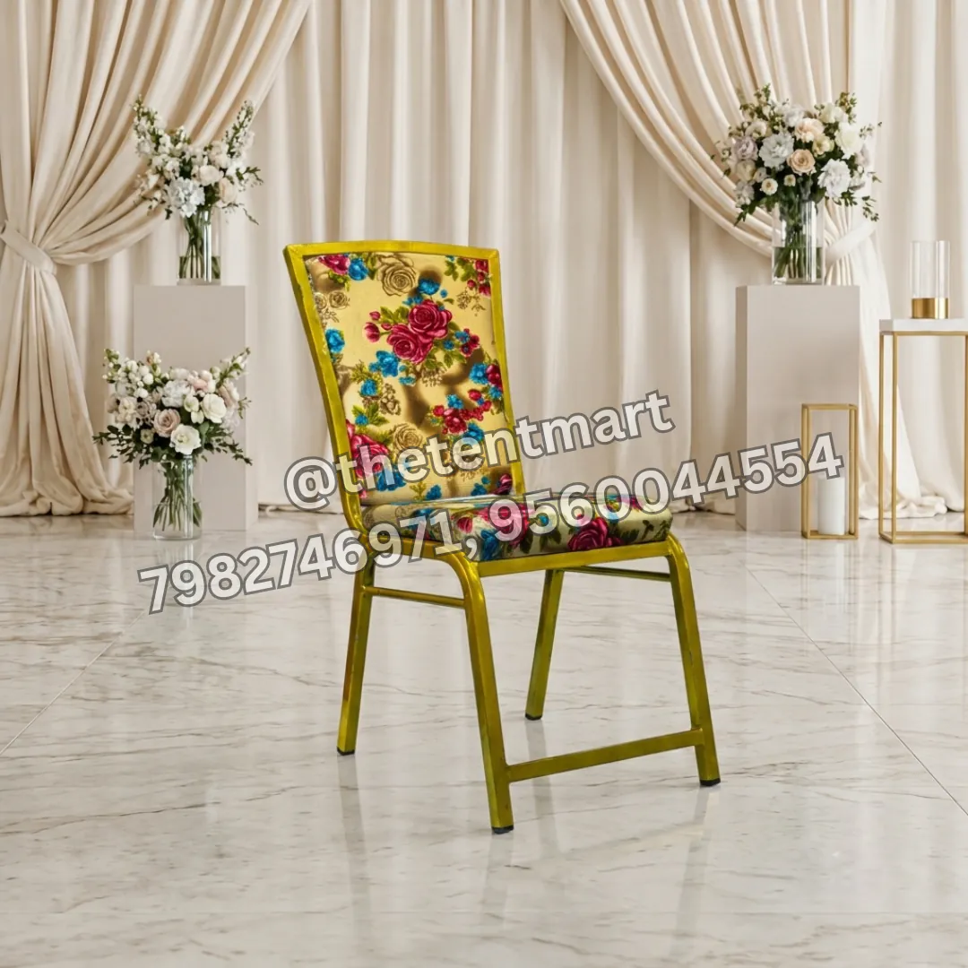 Comfortable Printed Cushion Back Banquet Chair, product code BC-166