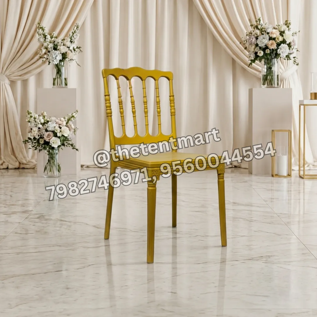 Yellow Bars Design Back Plastic Banquet Chair, product code BC-201