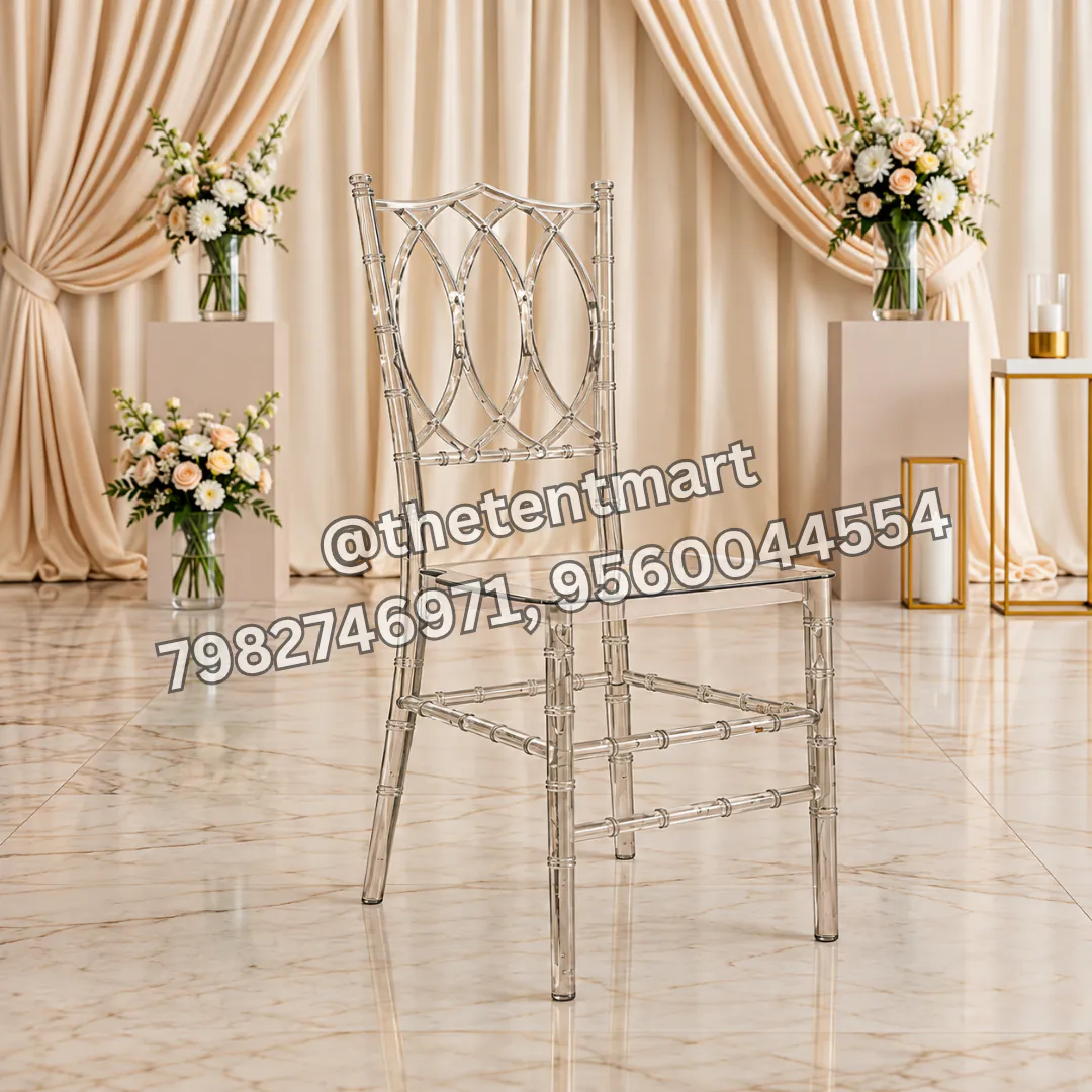 Premium White Imported Acrylic Chair, product code LCH-107