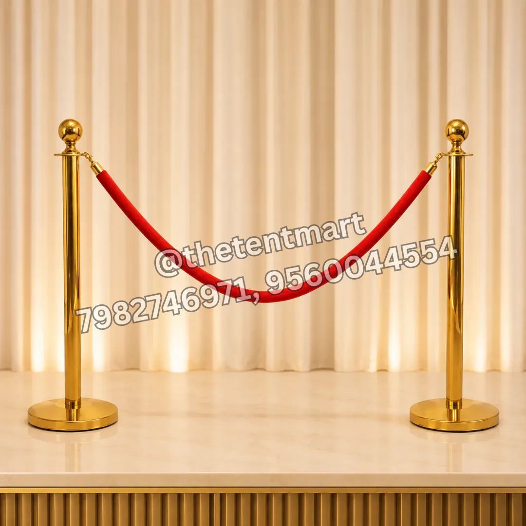 Premium Stainless Steel Golden Barricade, product code CA-402B