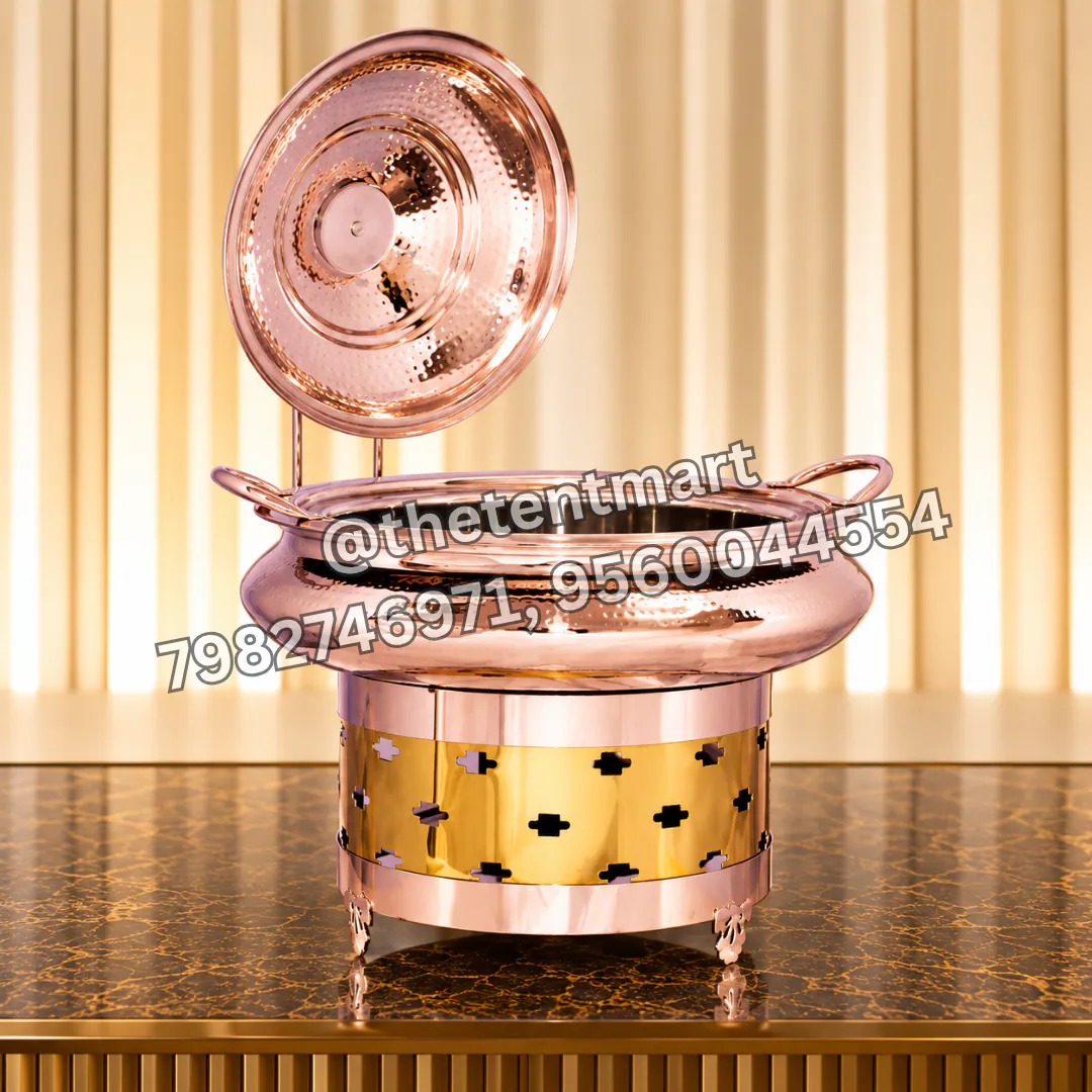 Hydraulic Rose Gold Stainless Steel Serving Dish, product code SD-604