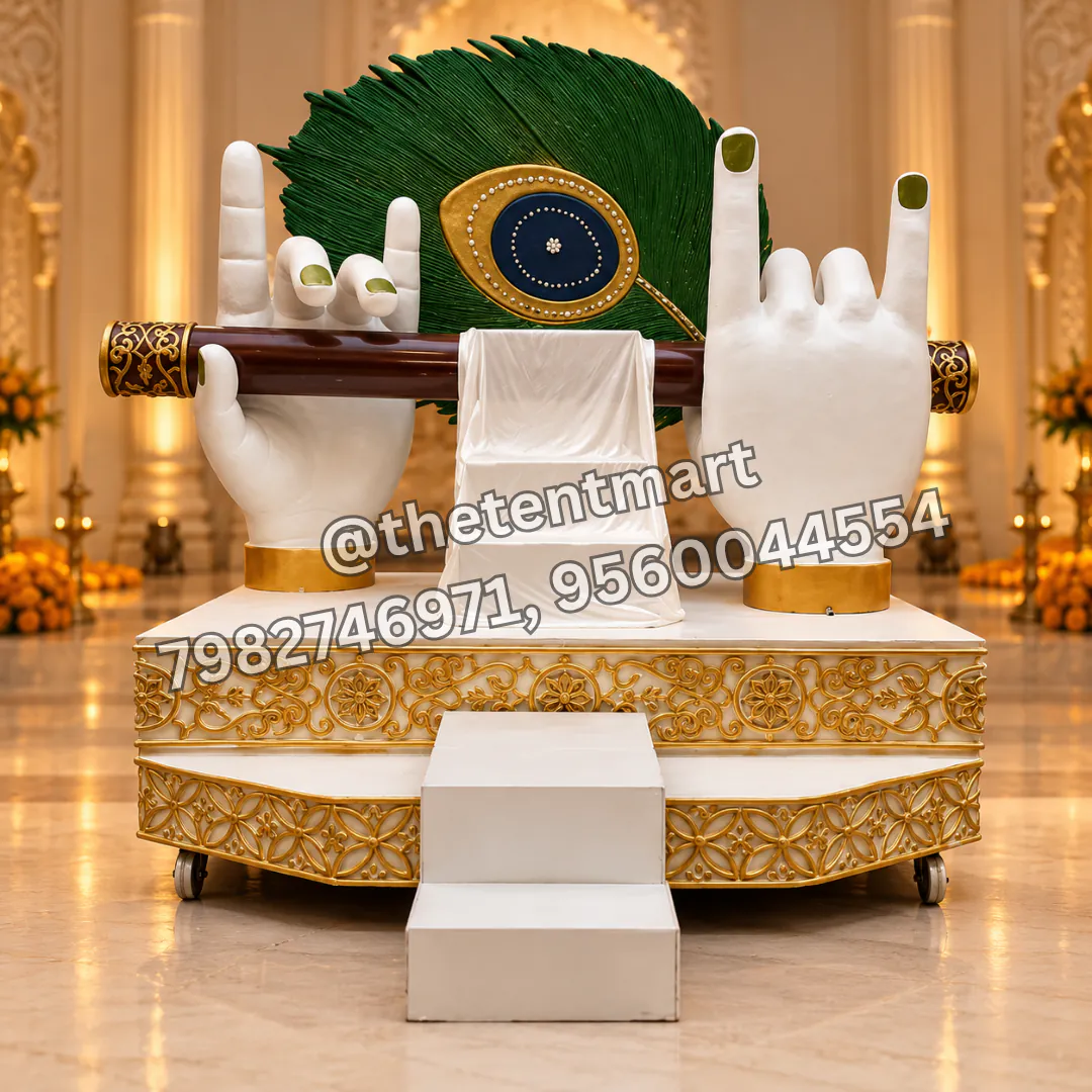 Elegant Peacock Feather and Flute Design Entry Theme, product code ET-139