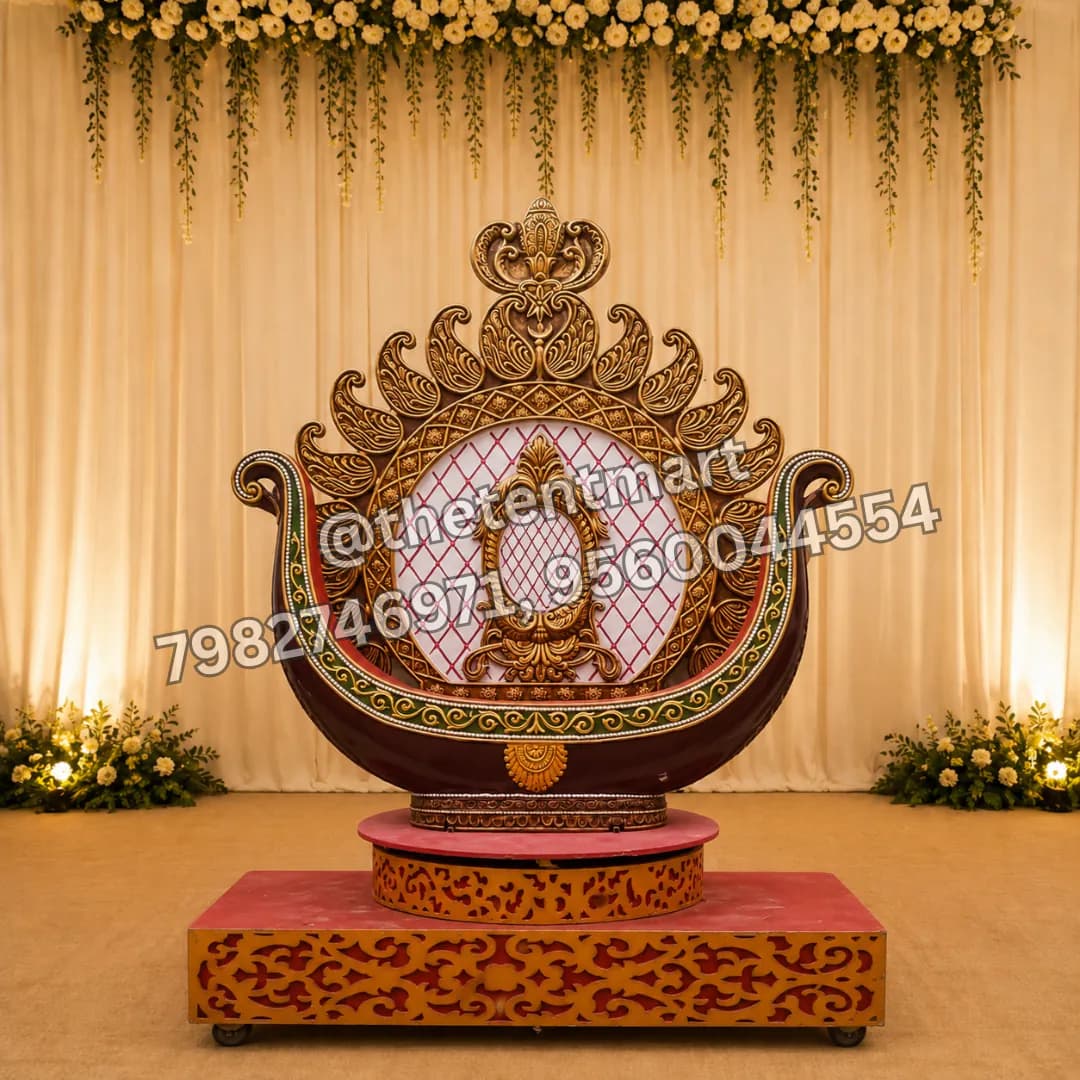 Ultra Grand Red-Coloured Designer Entry Theme, product code ET-155