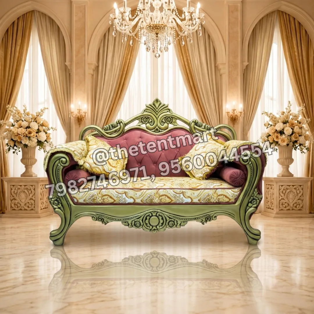 Pink and White Designer Malaysia Jaimala Sofa with Cushions, product code MWS-004