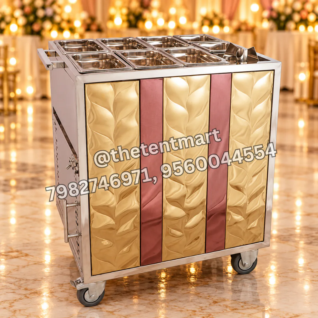 8-Pot Designer Snack Trolley, product code CA-426