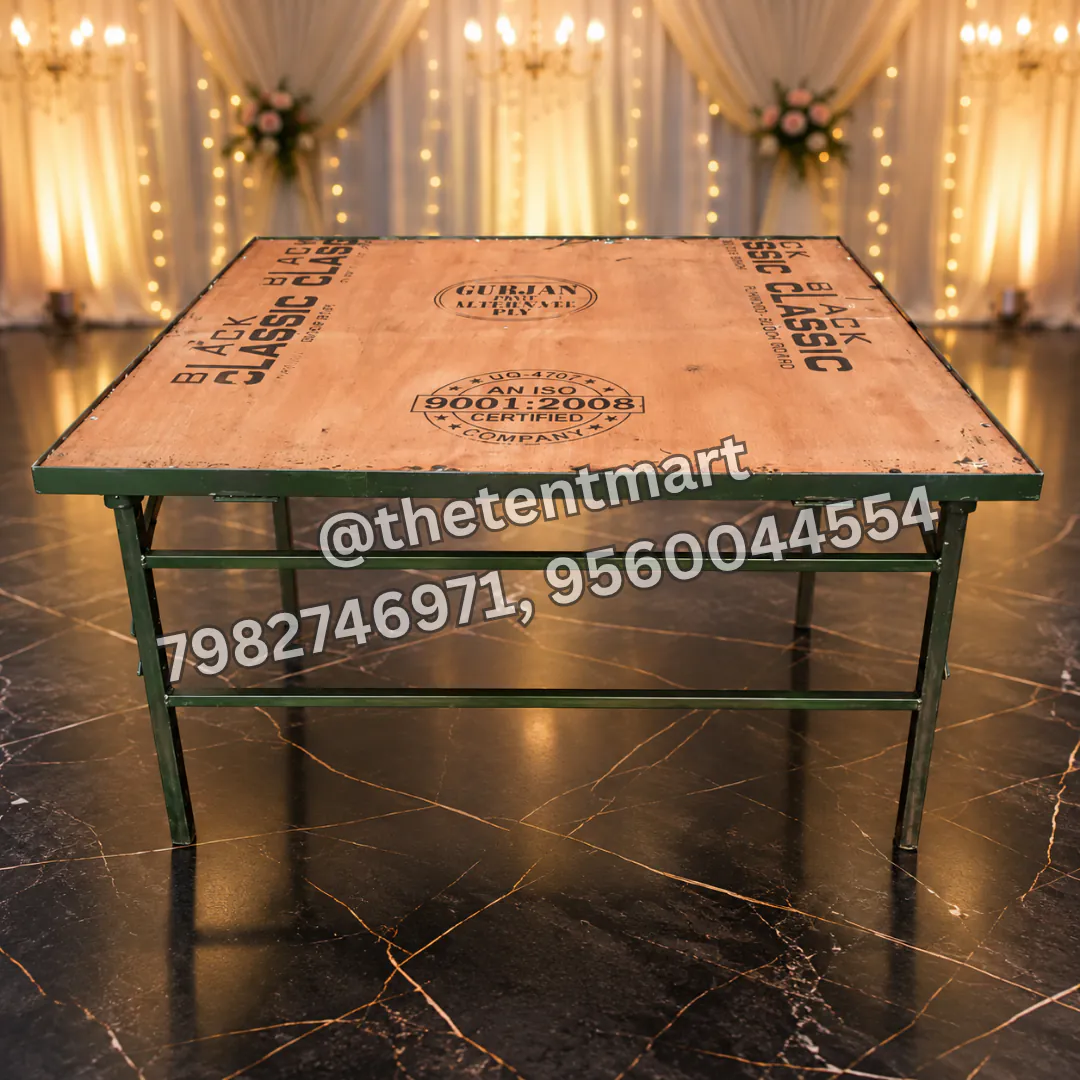 Square Tent Table with Wooden Tabletop, product code FTB-106