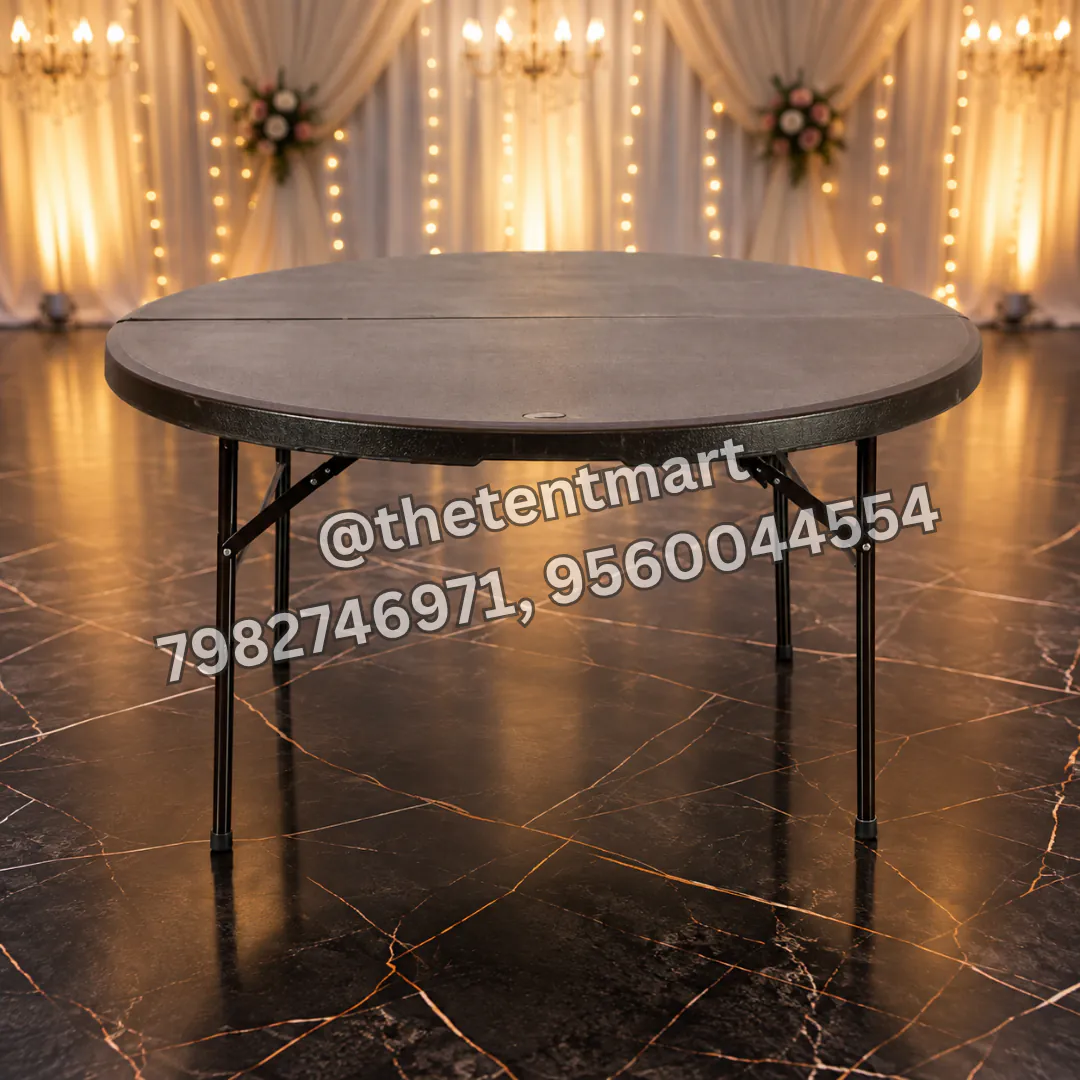 Round Foldable Plastic Tent Table, product code FTB-127