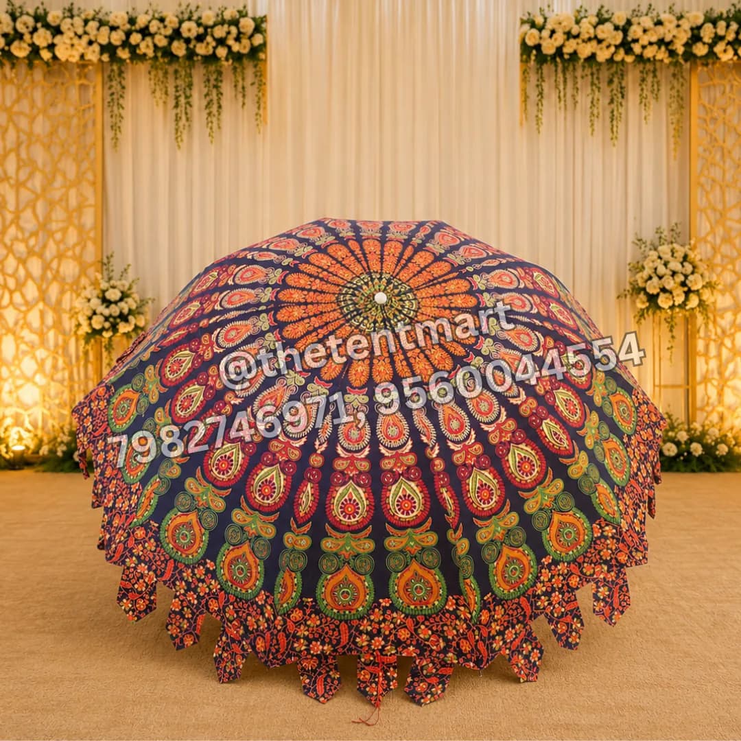 Multicoloured Traditional Pattern Design Umbrella, product code UB-154