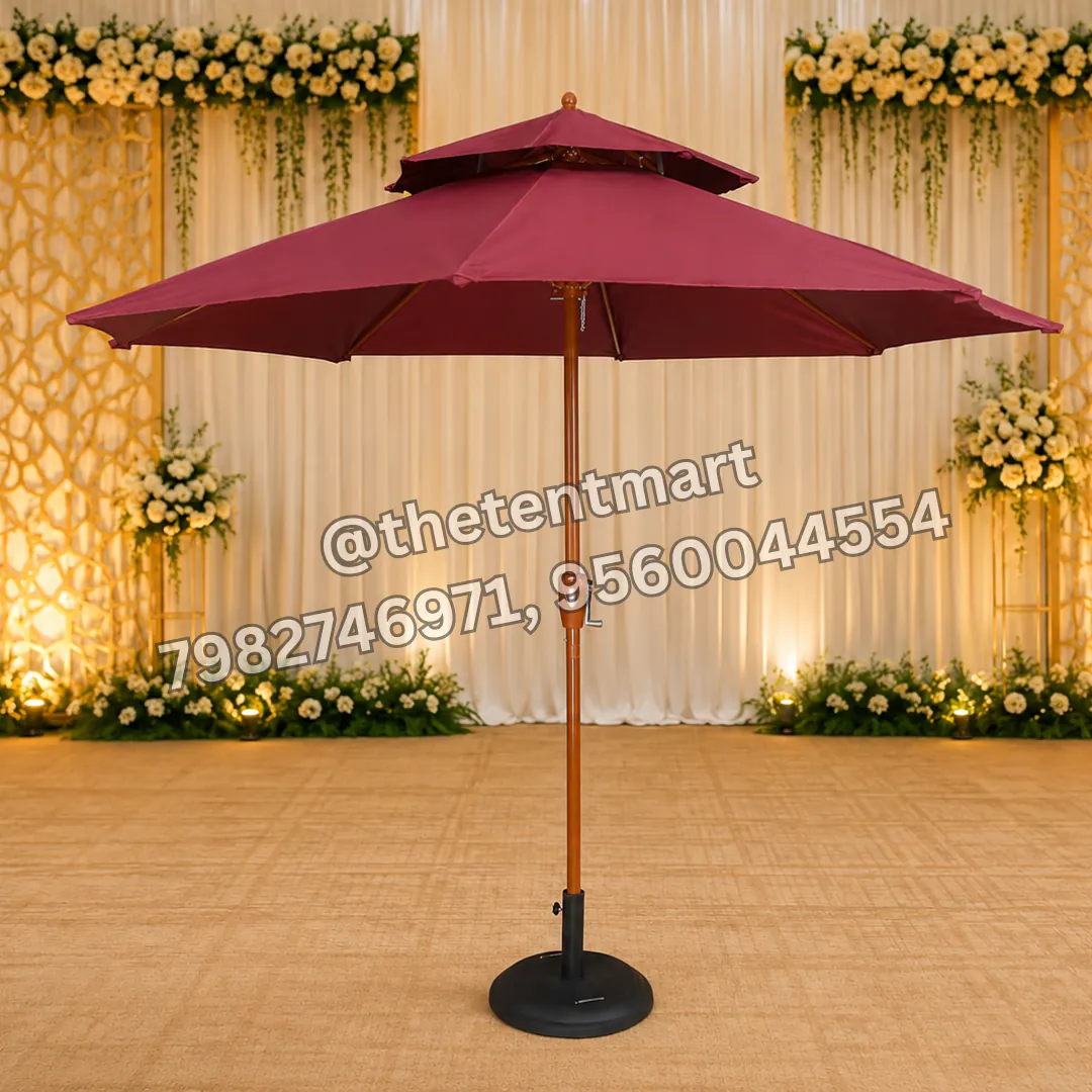 Red Waterproof Umbrella with Stand, product code UB-168C
