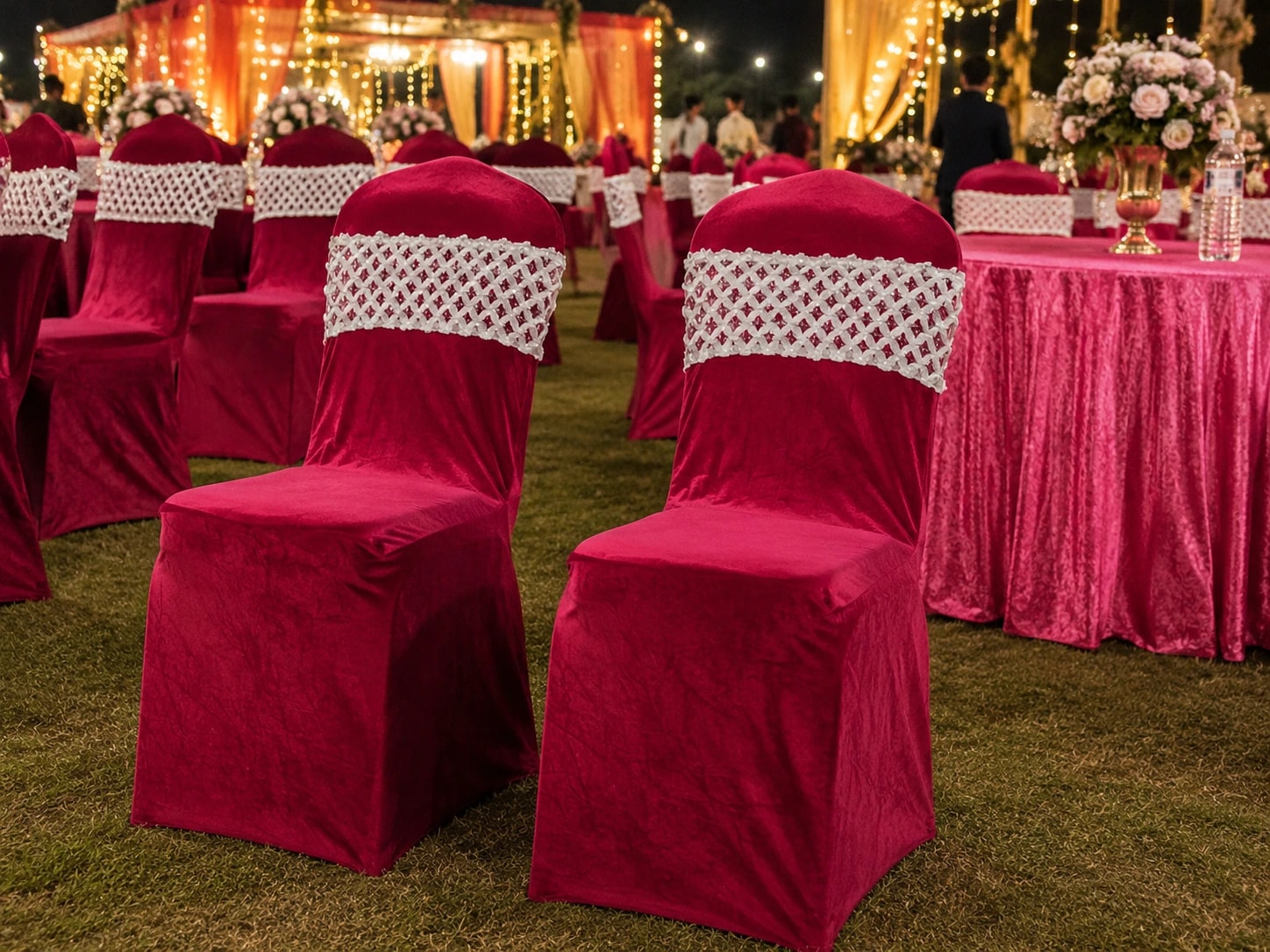 Chair Cover supplied by TentMart, Delhi