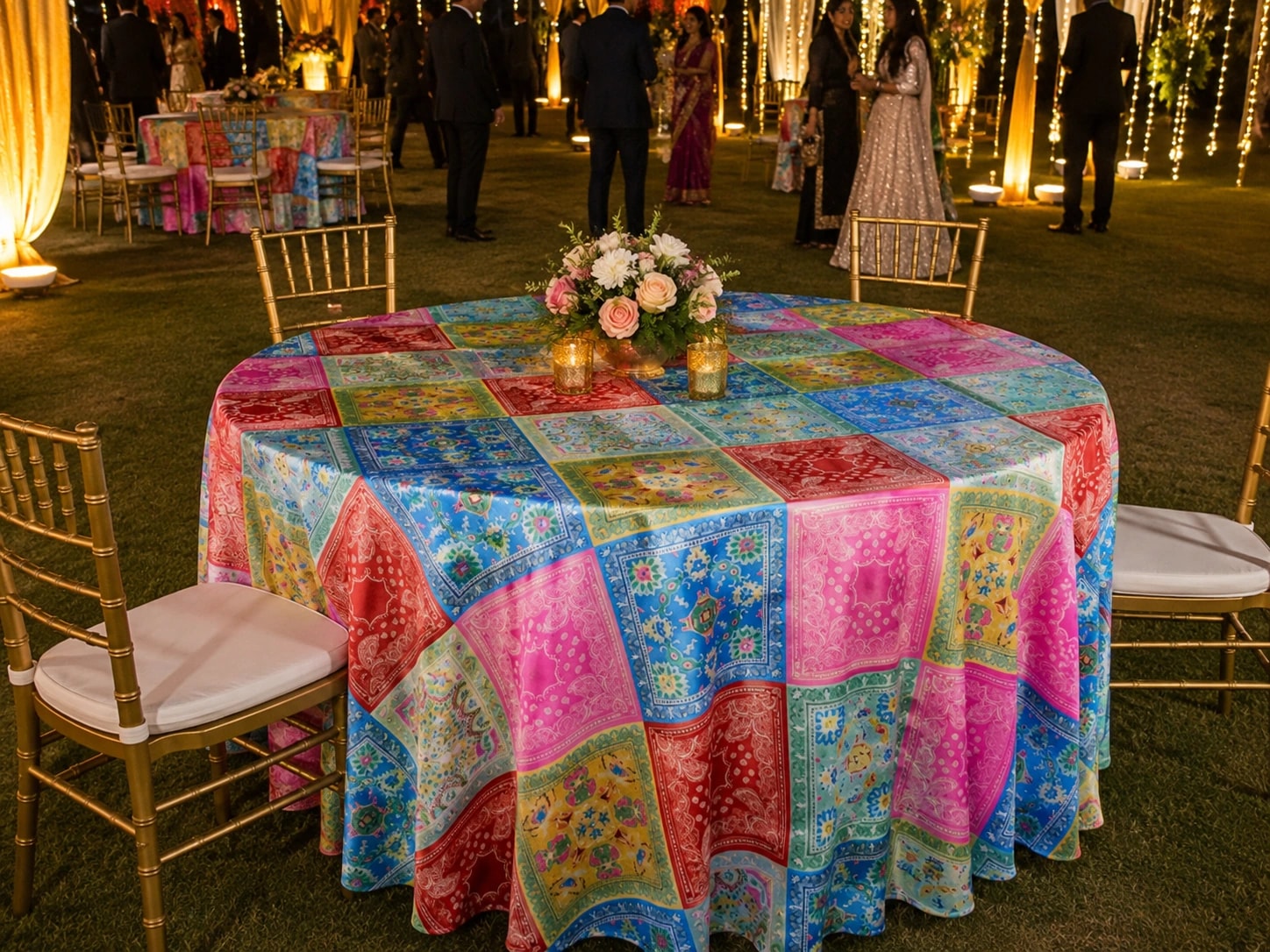 Table Cover supplied by TentMart, Delhi