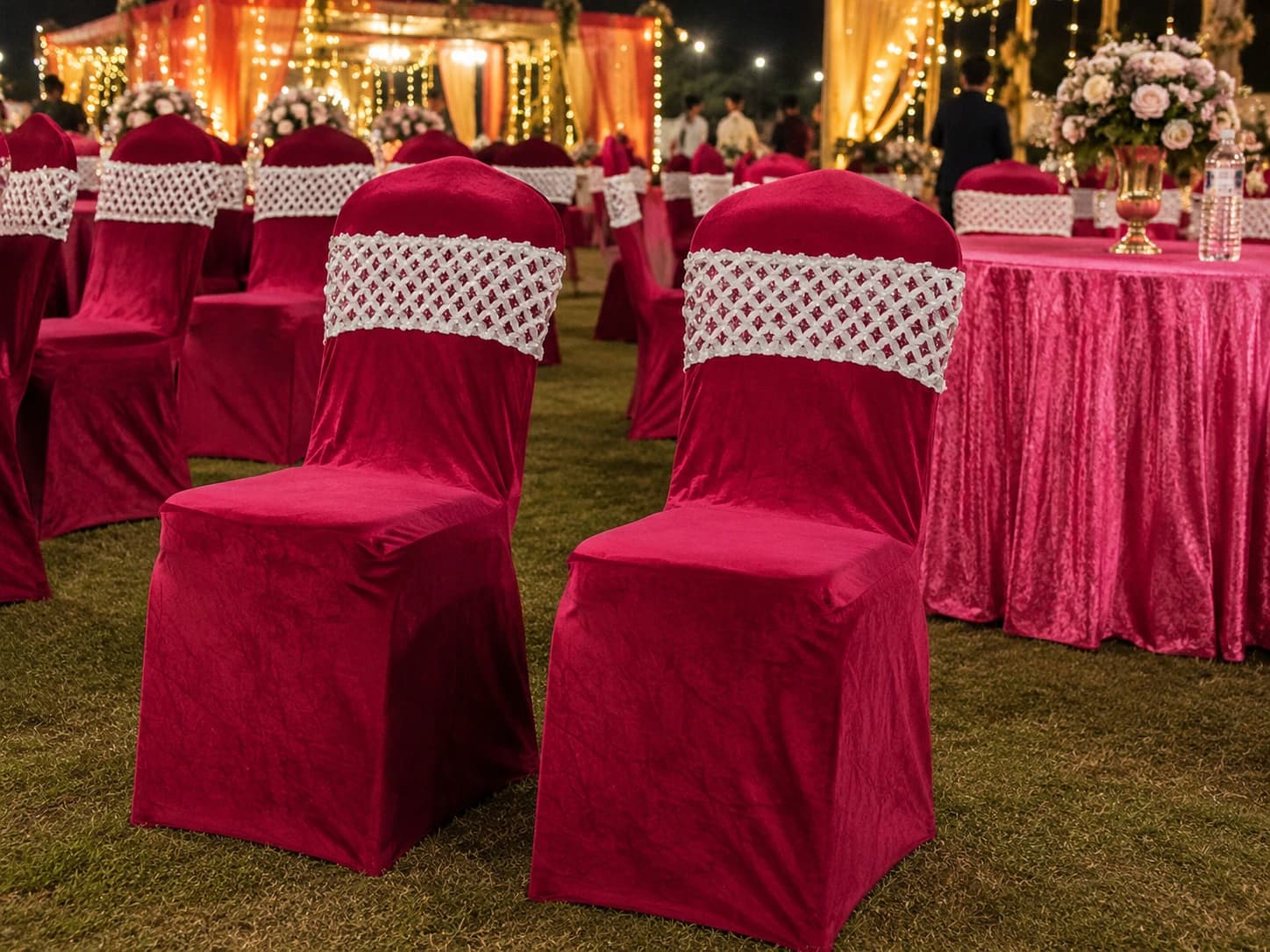 Chair Cover supplied by TentMart, Delhi