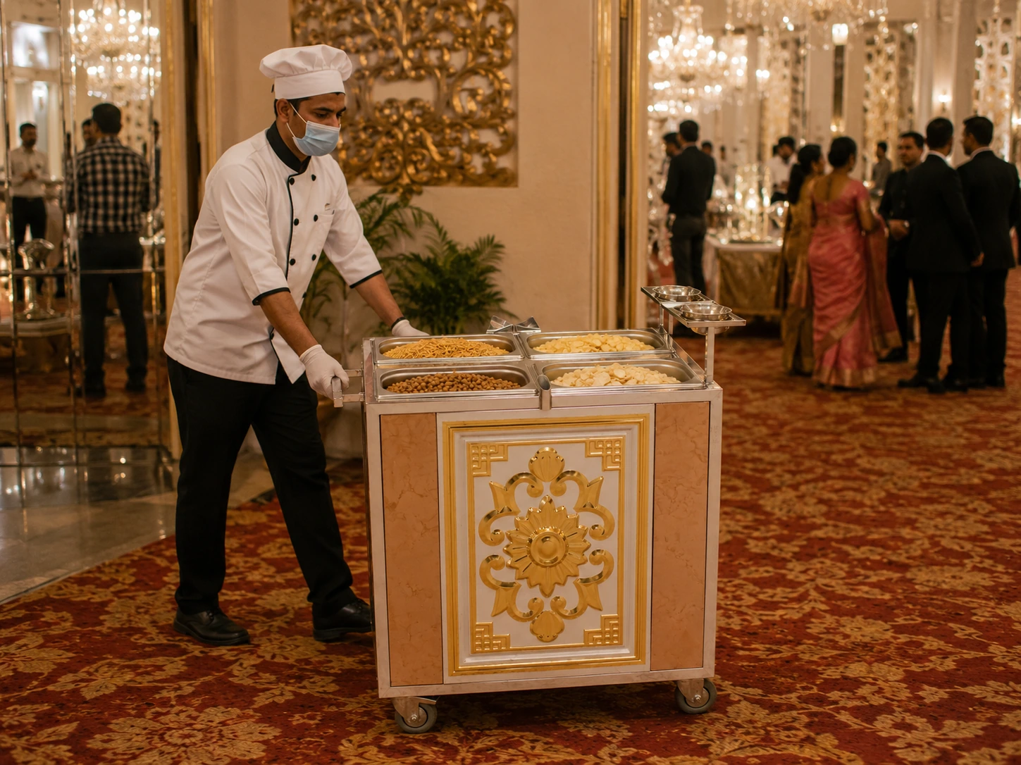 Snacks Trolley supplied by TentMart, Delhi