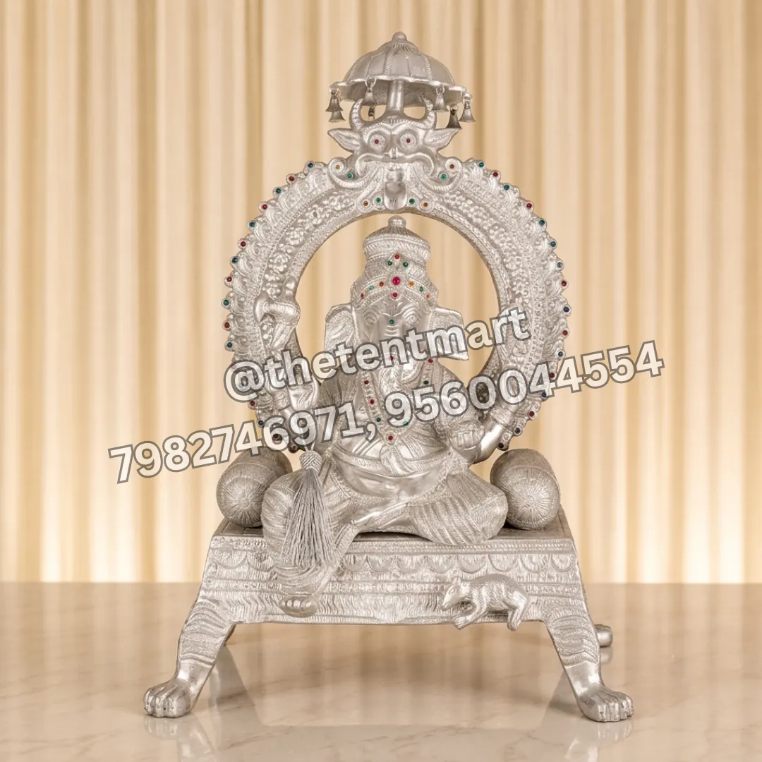 Aluminum Ganesh Statue, product code MS-006
