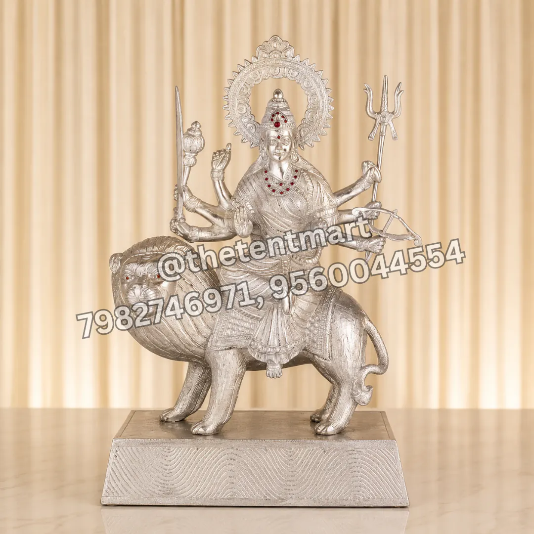 Aluminum Durga Statue, product code MS-011