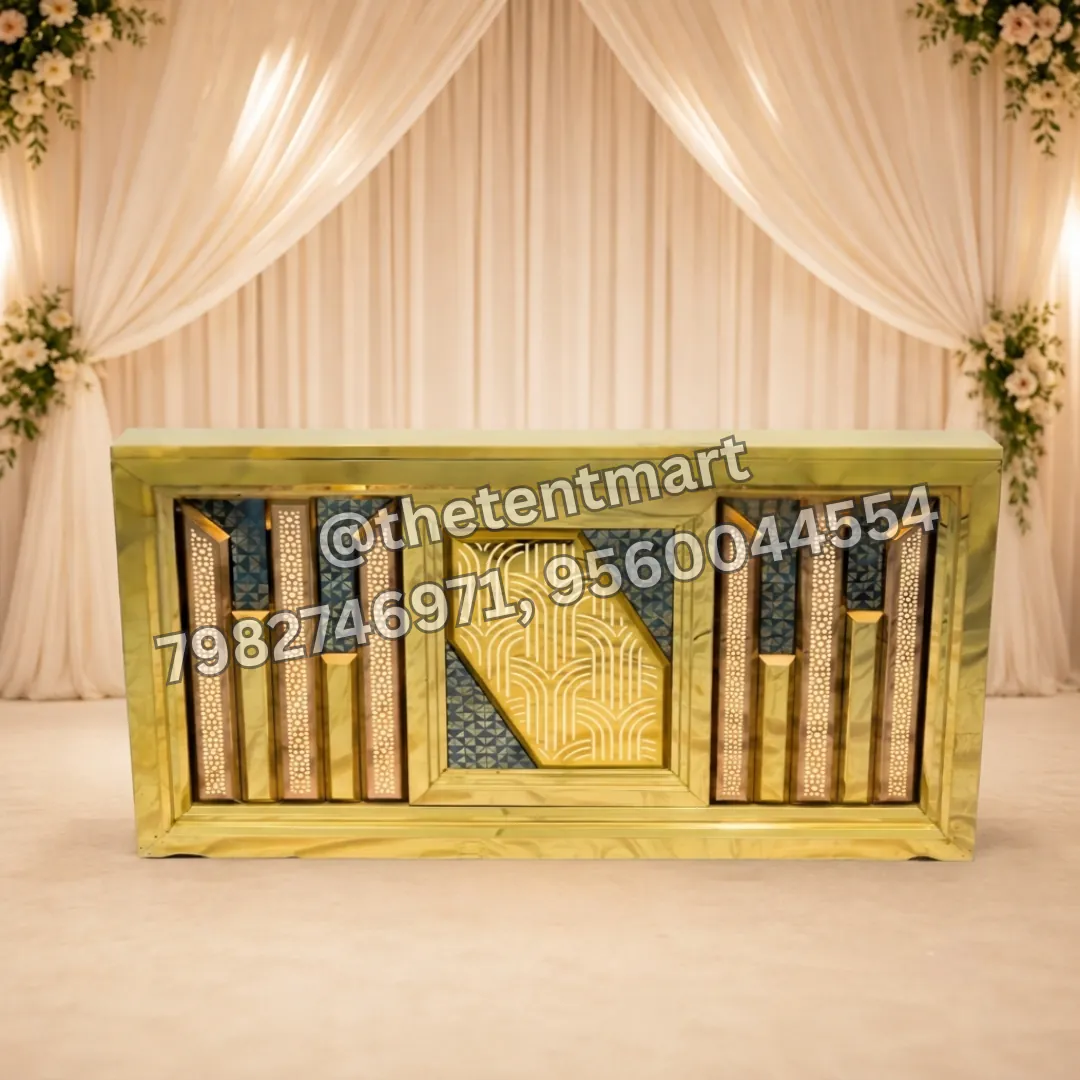 Golden Bars Design Catering Counter, product code CA-617