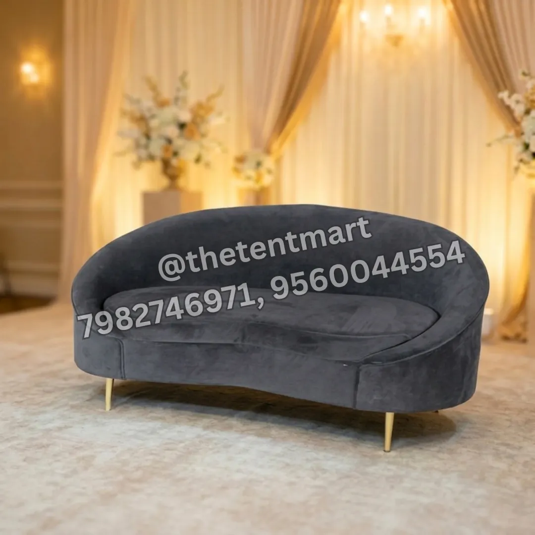 Premium Black Curved Back Cushion Sofa, product code KS-117