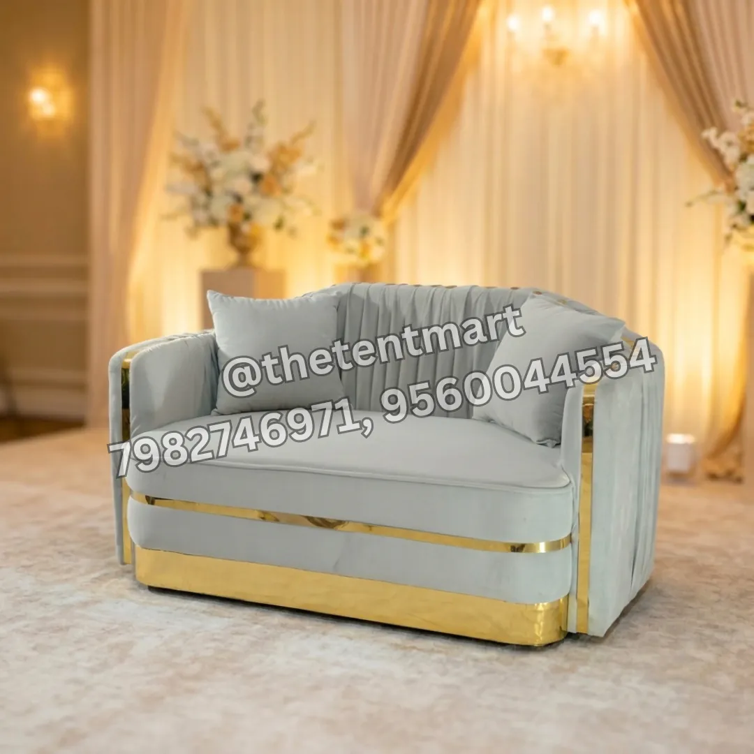 Gray and Golden Frame Premium Cushion Sofa, product code KS-160
