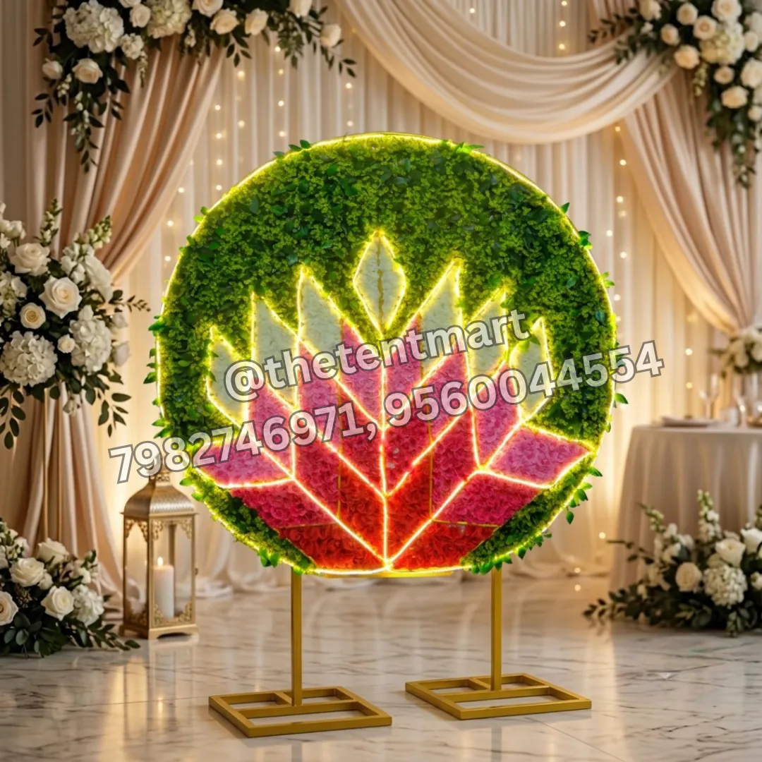 Round Designer Selfie Backdrop with LED Light, product code SEL-155