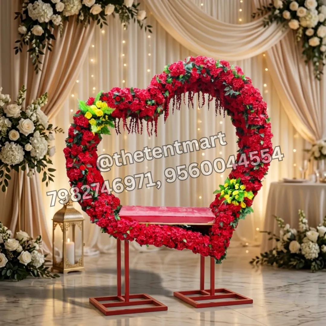 Heart-Shaped Flower Decoration Selfie Point Sofa, product code SEL-167