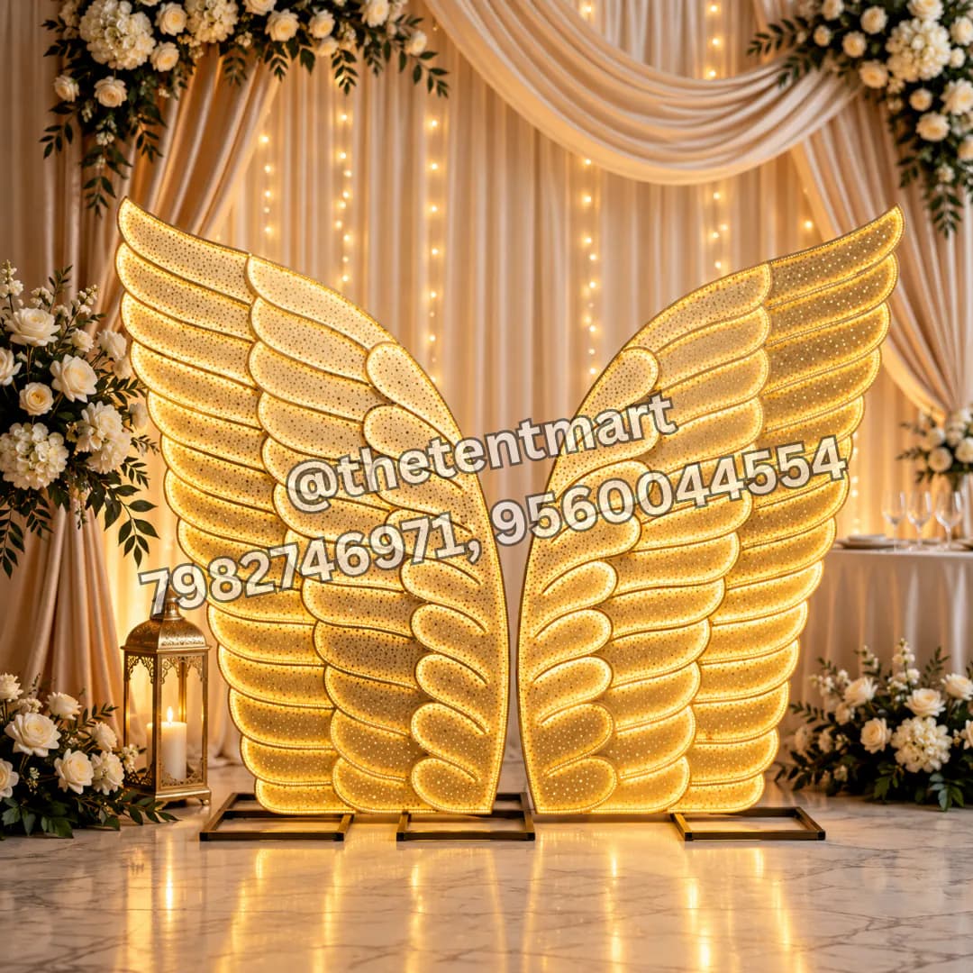 Beautiful LED-Lit Selfie Backdrop with Mirror Work, product code SEL-198A
