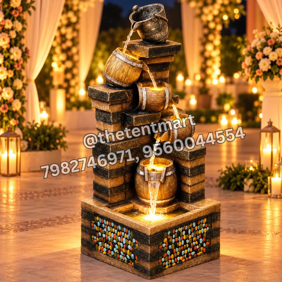 Black and Gold Grand Fiber Fountain, product code FF-213