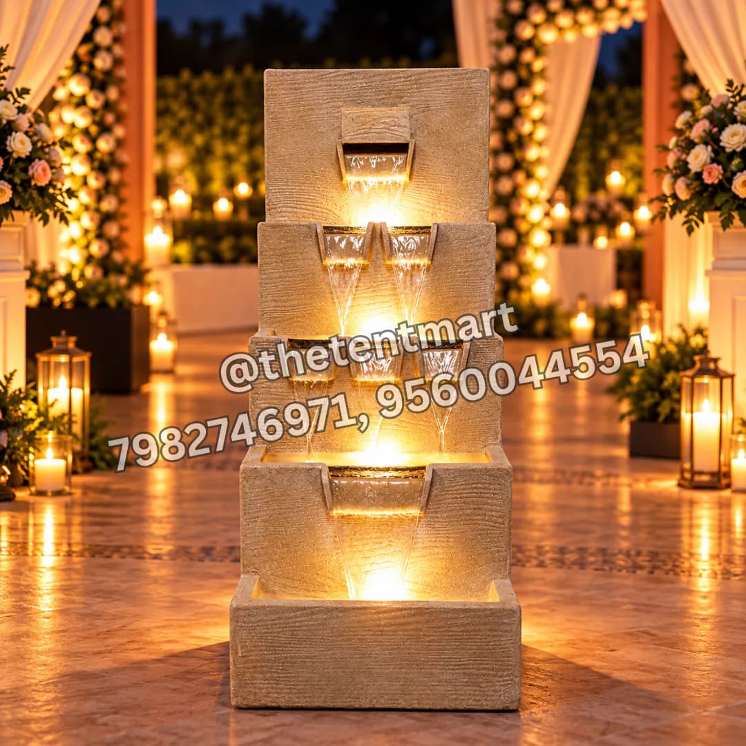 Golden Rectangle Multi-Tier Fiber Fountain, product code FF-231