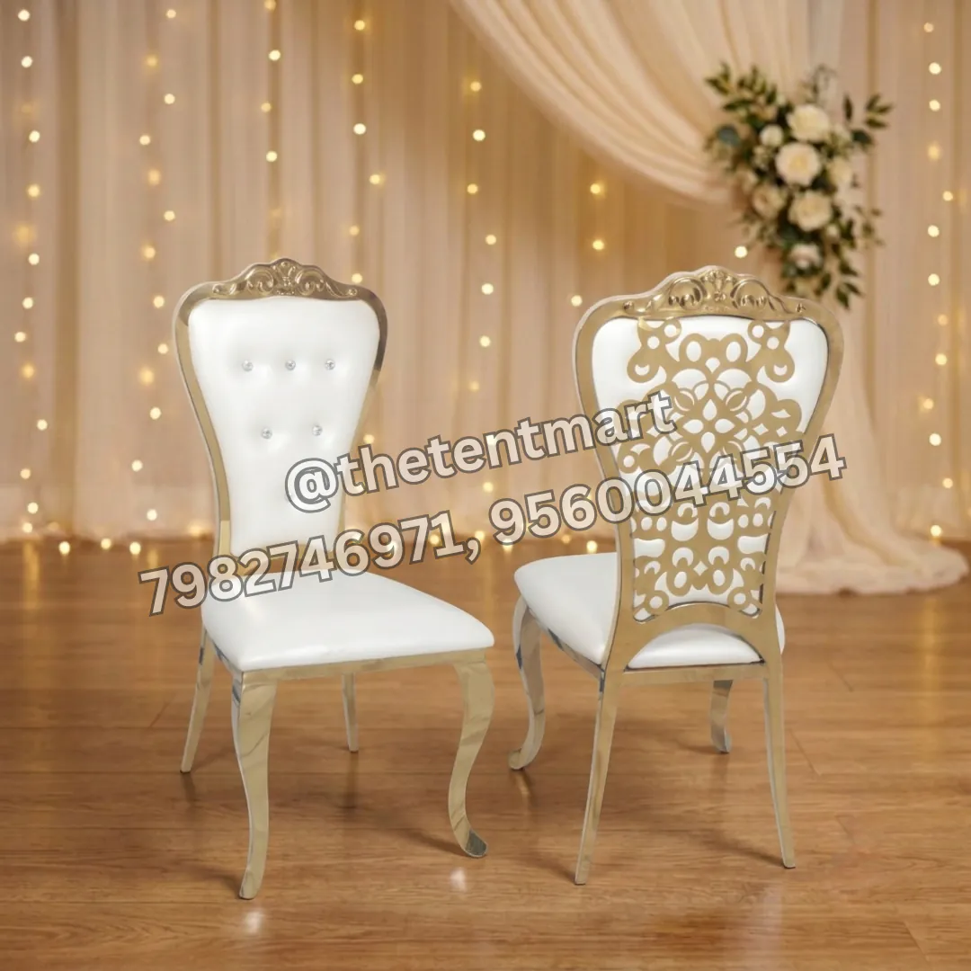 Designer Laser-Cut Back Double Cushion Imported Banquet Chair, product code ICH-59