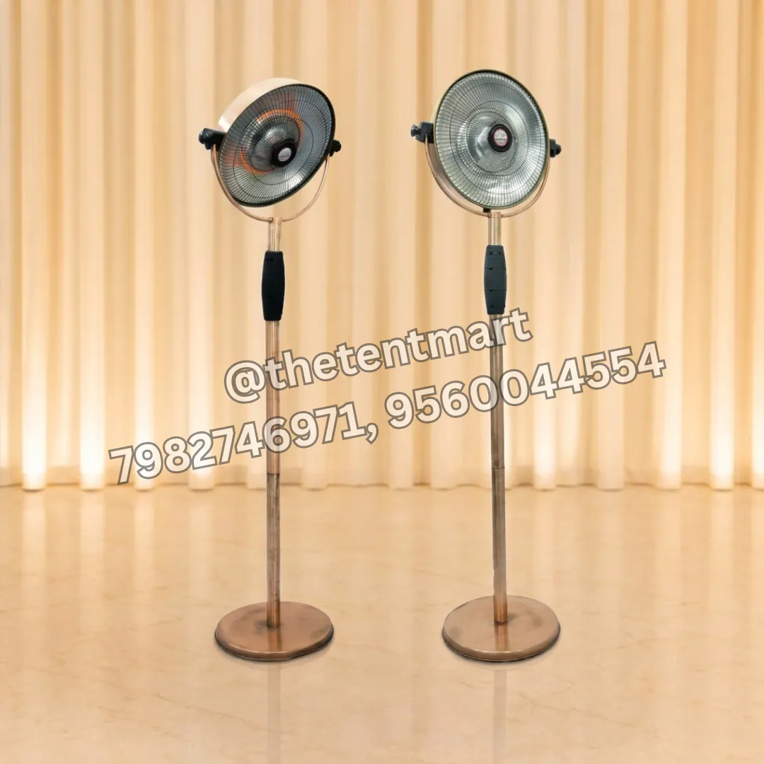 Stainless Steel Standing Lamp-Shaped Electric Heater, product code HT-18