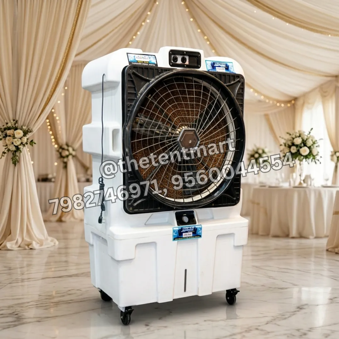 White Plastic 3-Speed Tent Cooler, product code COL-51
