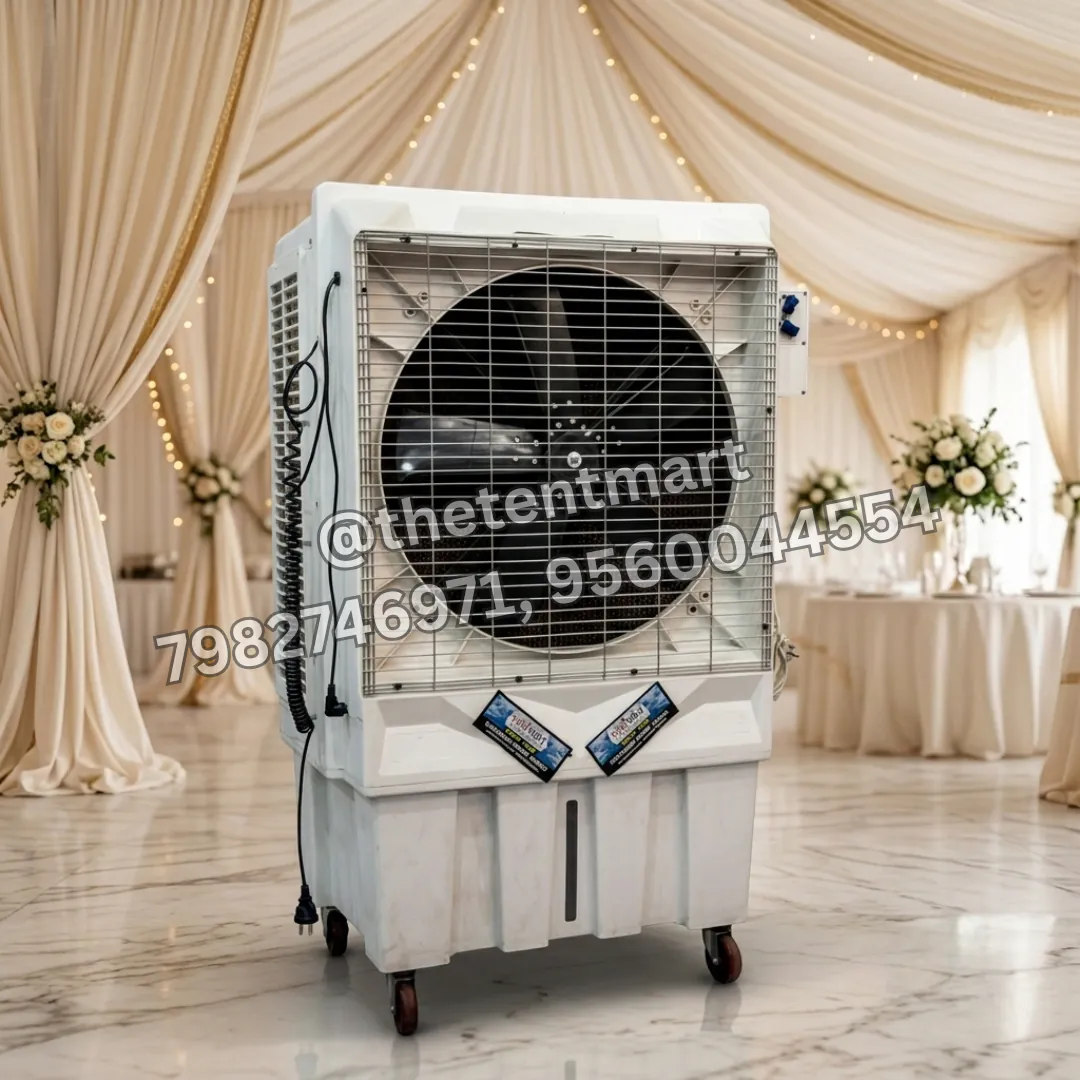 Imported Fiber 200 L White Tent Cooler with Copper Motor, product code COL-59A