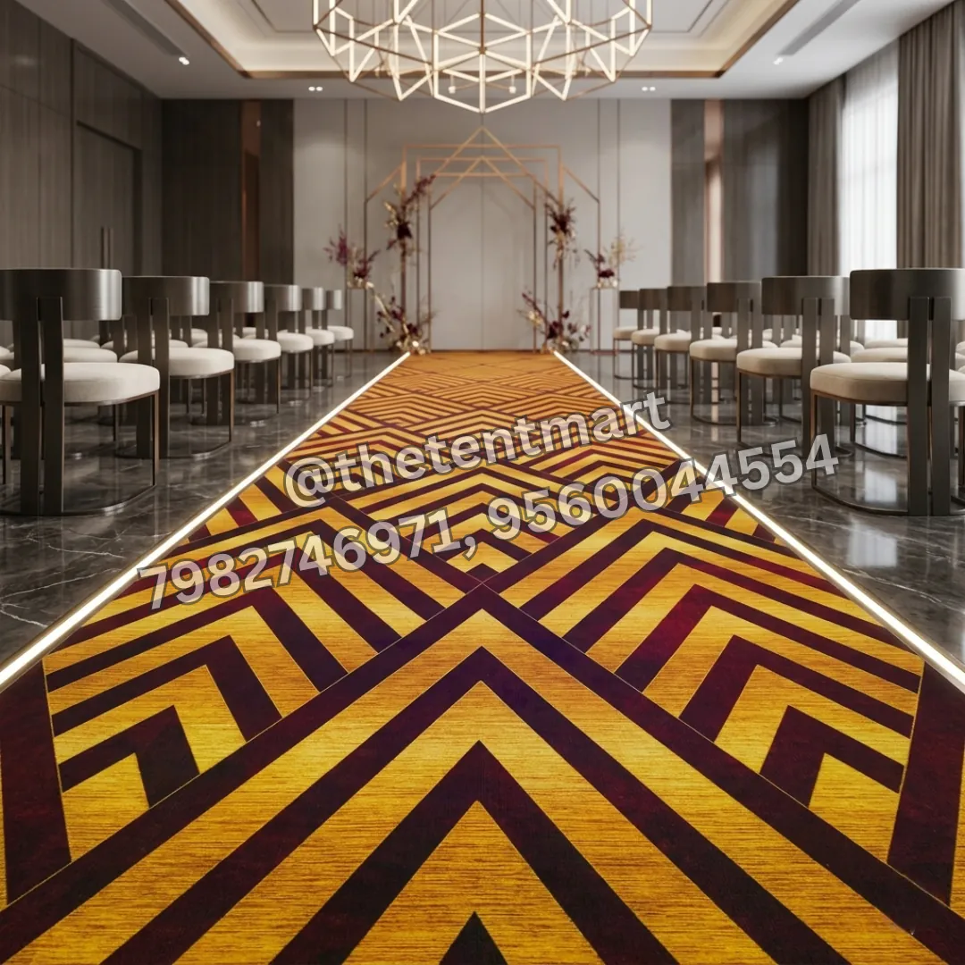 Red and Yellow Geometrical Pattern Carpet, product code FL-236