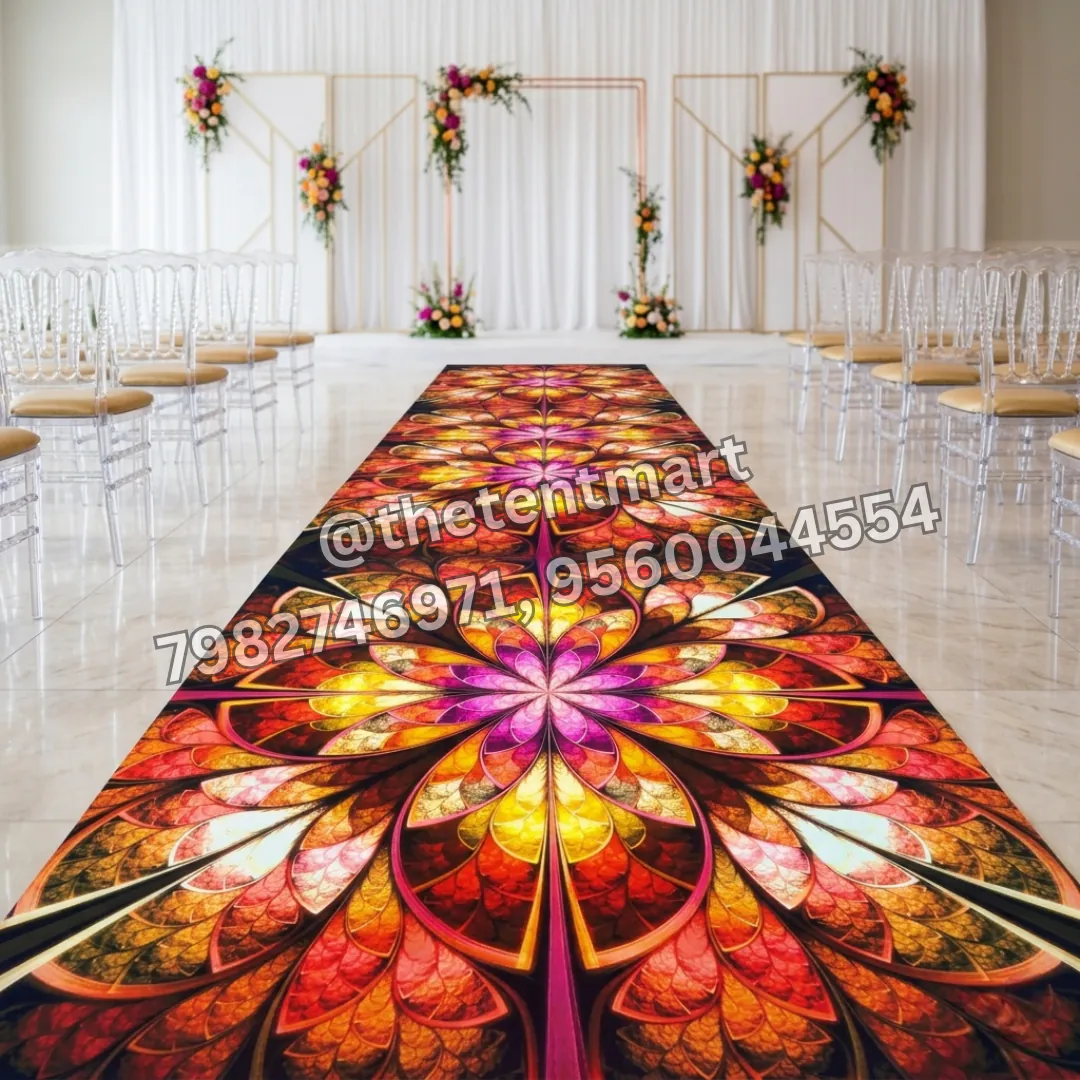 Designer Multicolour 3D Flower Carpet, product code FL-239