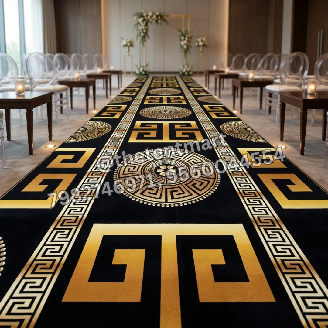 Black and Yellow Block Pattern Designer Carpet, product code FL-242